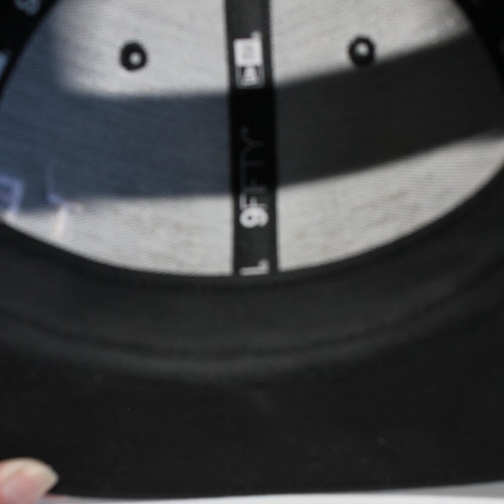 New Era 100% Polyester Black TA/FB Baseball Cap Hat One Size Adjustable Snapback - Picture 6 of 9